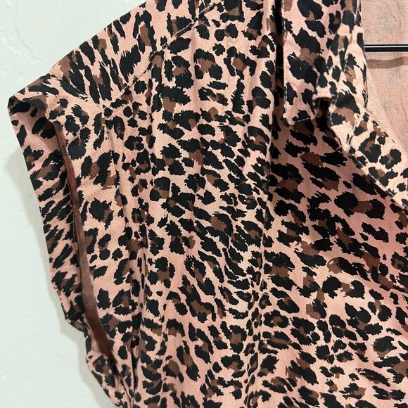 Francesca’s Collection Miami Leopard Print Shift Dress Size Small - Picture 3 of 8